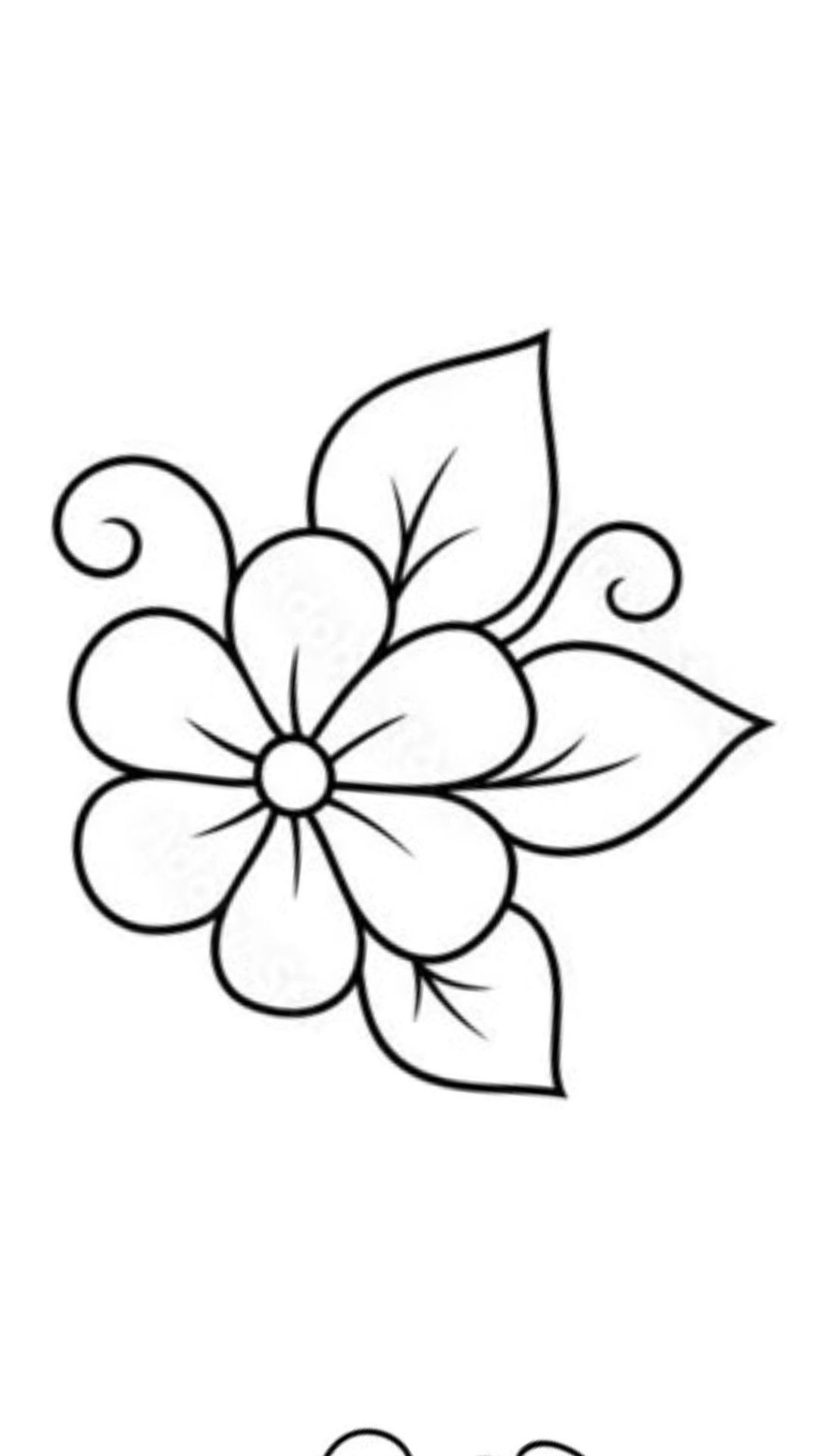 Desenho de Flores: Flor Simples para desenhar