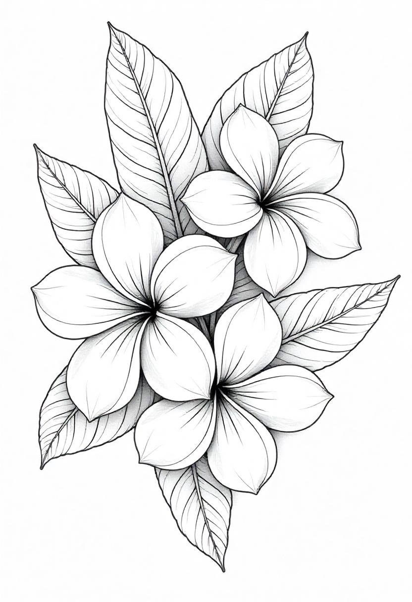 Desenho de Flores: Flor do Lótus para desenhar