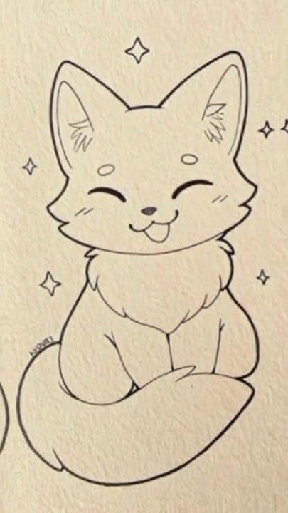 Desenho de Gato: Gato Fofo sentado para desenhar