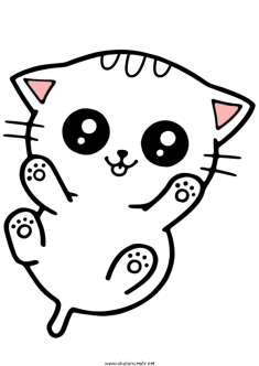Desenho de Gato: Gato Fofo e Simples para desenhar