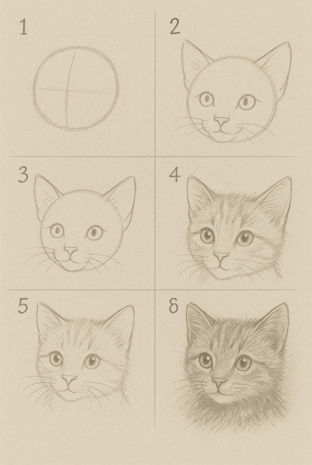 Desenho de Gato: Passo a passo para desenhar gato fofo