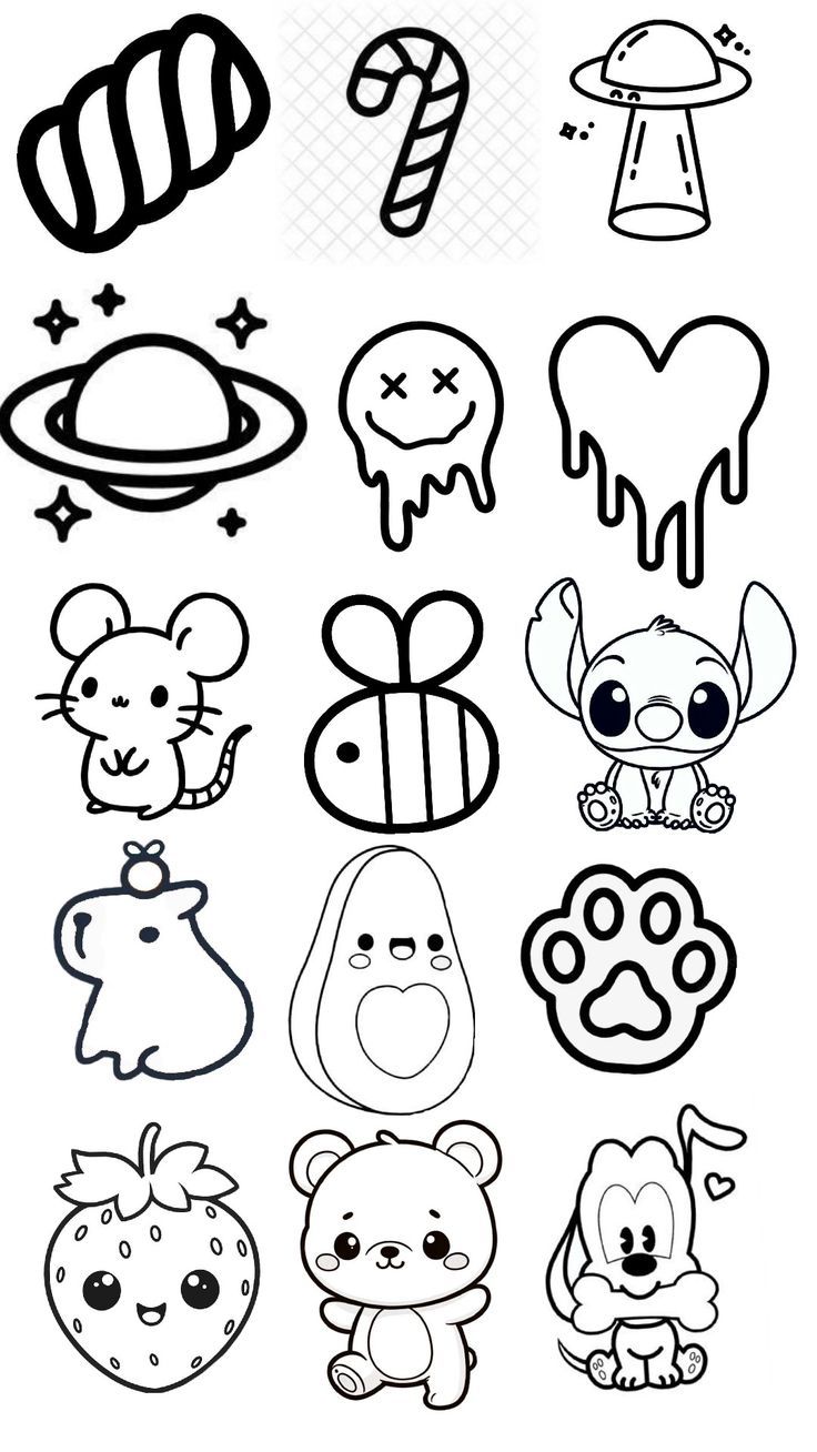 Desenho para Desenhar: Variados desenhos fofos e divertidos