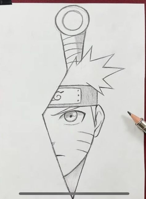 Desenho para Desenhar Naruto em forma de lâmina