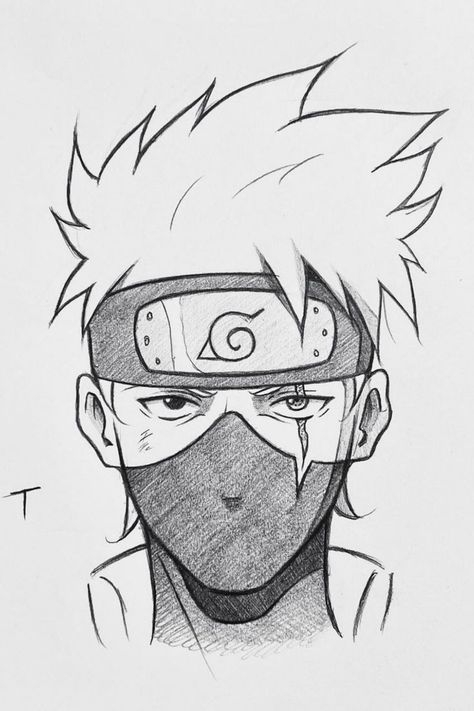 Desenho para Desenhar: Personagem Naruto com bandana