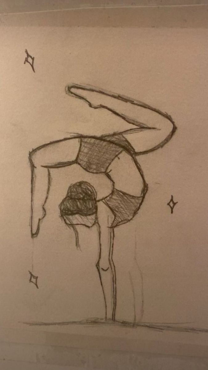 Desenho para Desenhar: Mulher fazendo pose de ioga