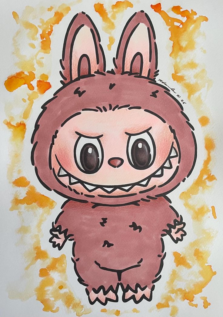 Desenho para Desenhar: personagem de coelho simpático