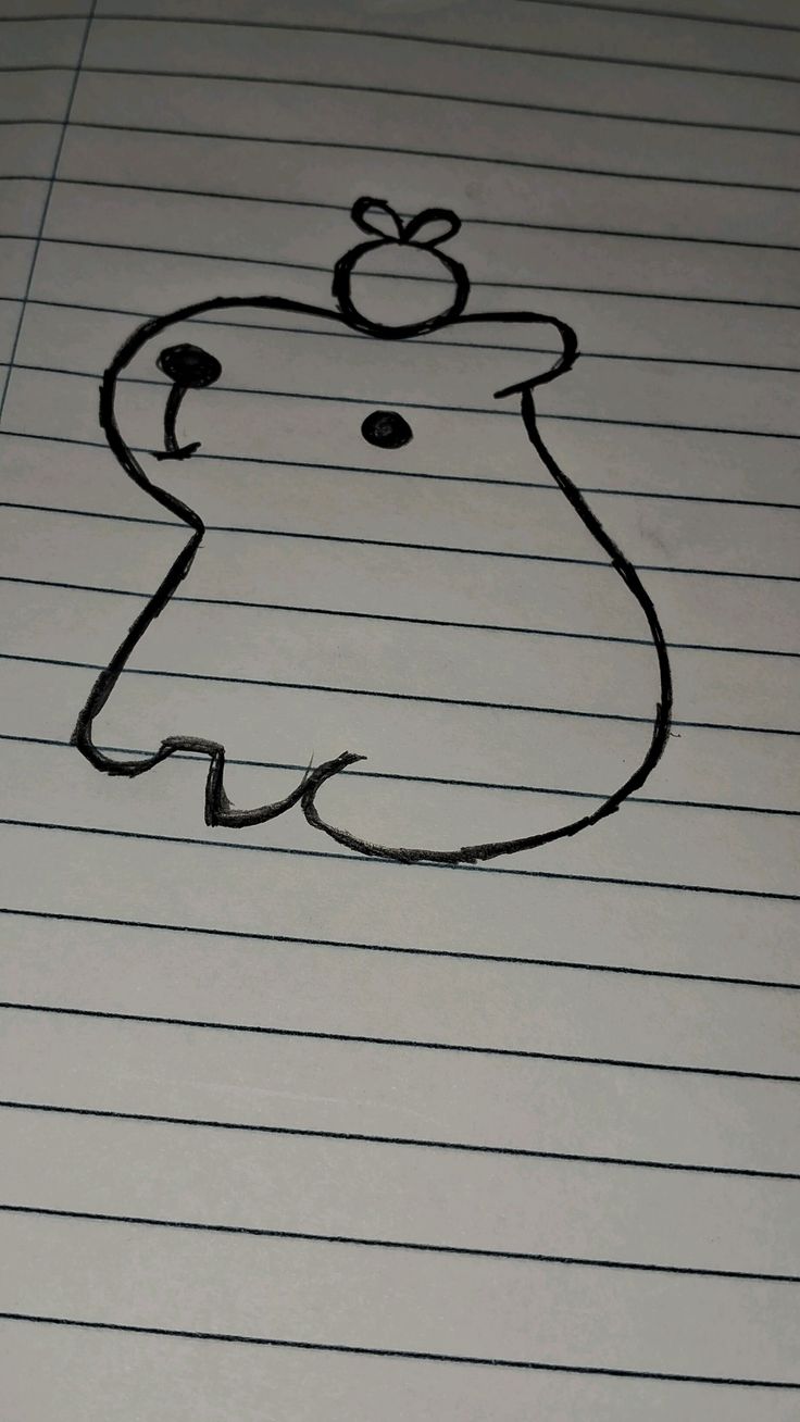 Desenho para Desenhar no Caderno de um animal fofo com coroa