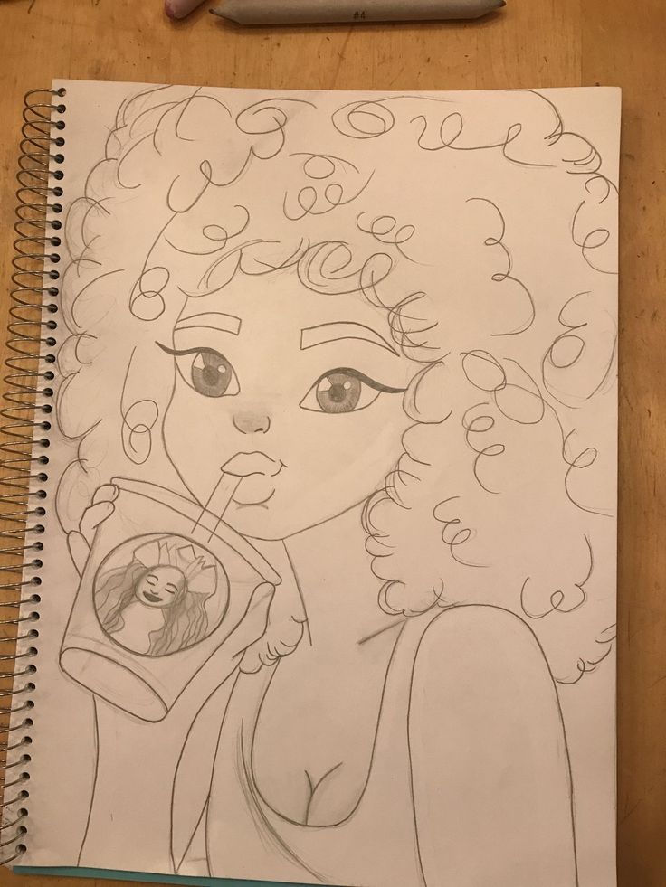 Desenho para Desenhar no Caderno de jovem bebendo suco