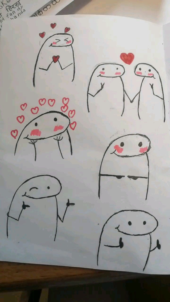 Desenho para Desenhar no Caderno de figuras expressivas divertidas