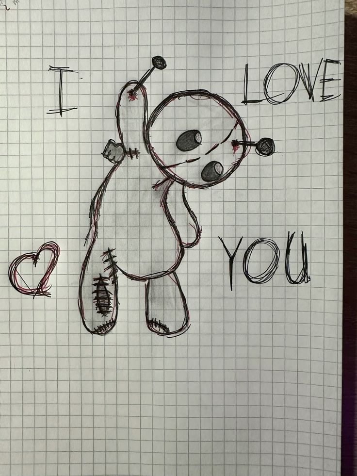 Desenho para Desenhar no Caderno de boneco de pelúcia fofo
