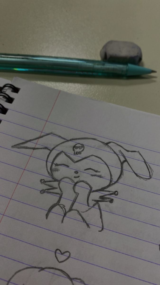 Desenho para Desenhar no Caderno de coelho divertido sorridente