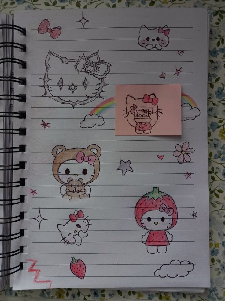 Desenho para Desenhar no Caderno de personagens fofos Geta