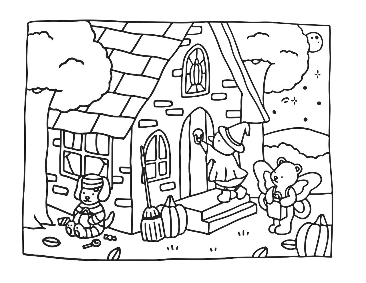 Desenhos Bobbie Goods de Animais e Casa para Colorir Desenhos Bobbie Goods de Animais e Casa para Colorir