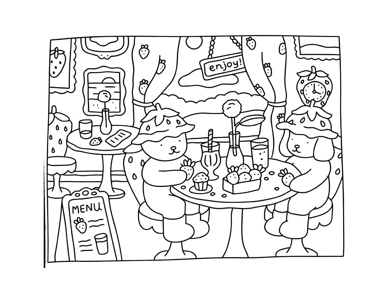 Bobbie Goods Café para Colorir e Imprimir Bobbie Goods Café para Colorir e Imprimir