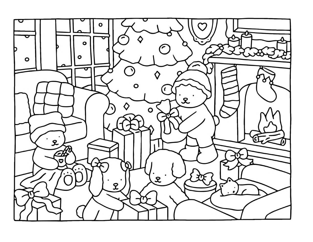 Bobbie Goods Natal para Colorir e Imprimir Bobbie Goods Natal para Colorir e Imprimir