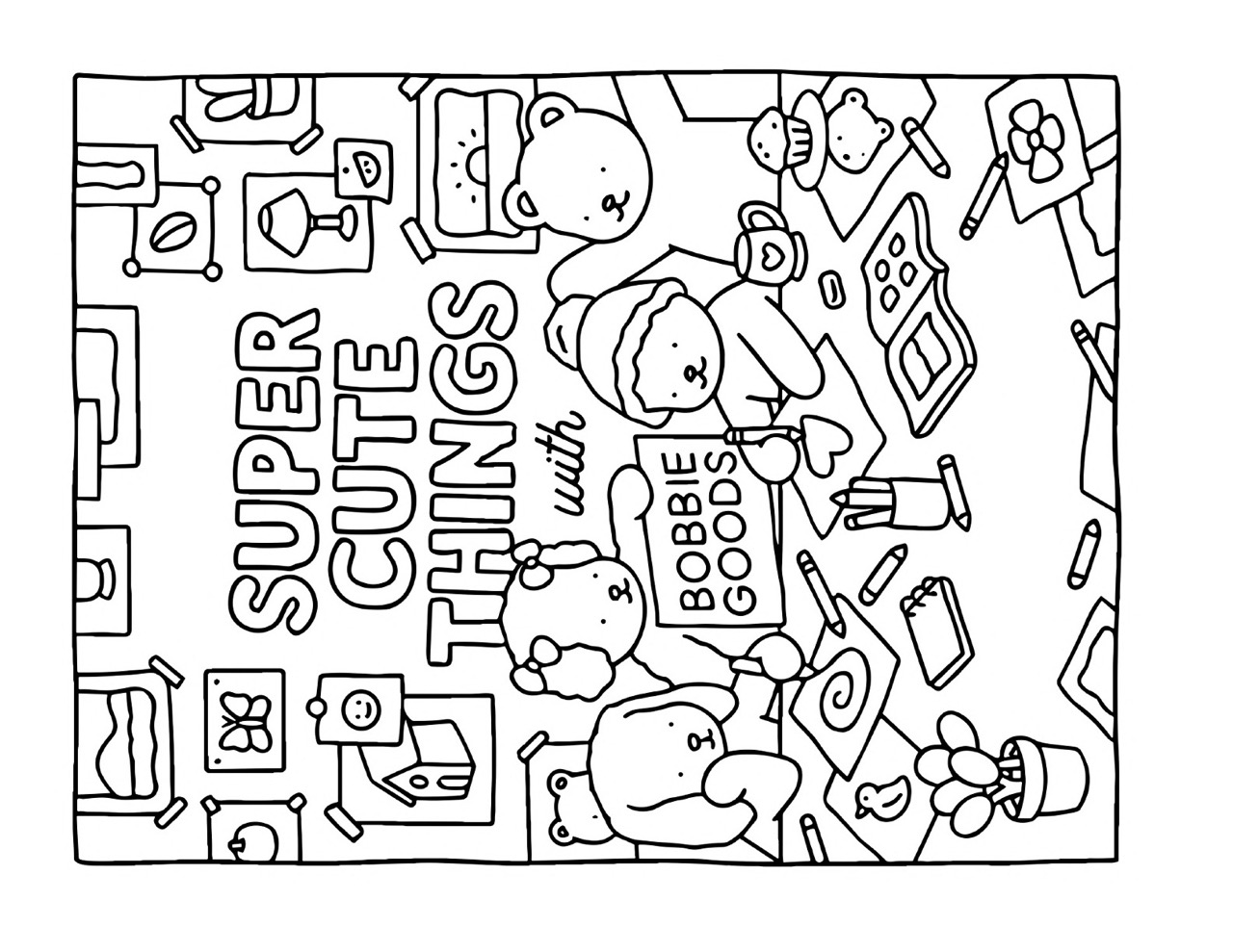 Desenhos Bobbie Goods Super Cute Things para Colorir Desenhos Bobbie Goods Super Cute Things para Colorir