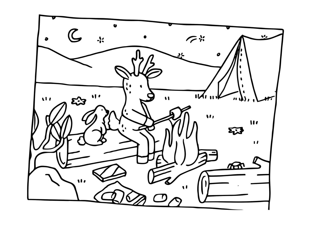 Desenho Bobbie Goods de acampamento para imprimir