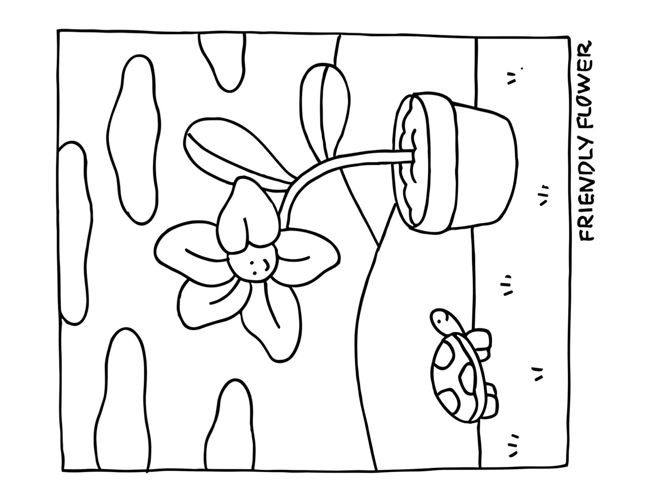 Desenho Bobbie Goods flor amigável para colorir