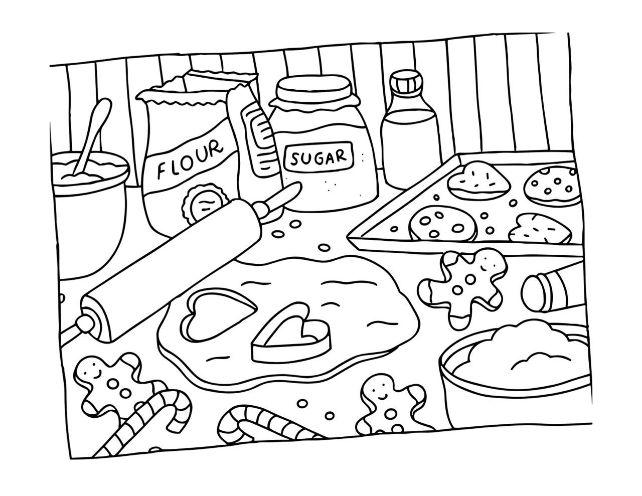 Desenho Bobbie Goods de biscoitos para colorir