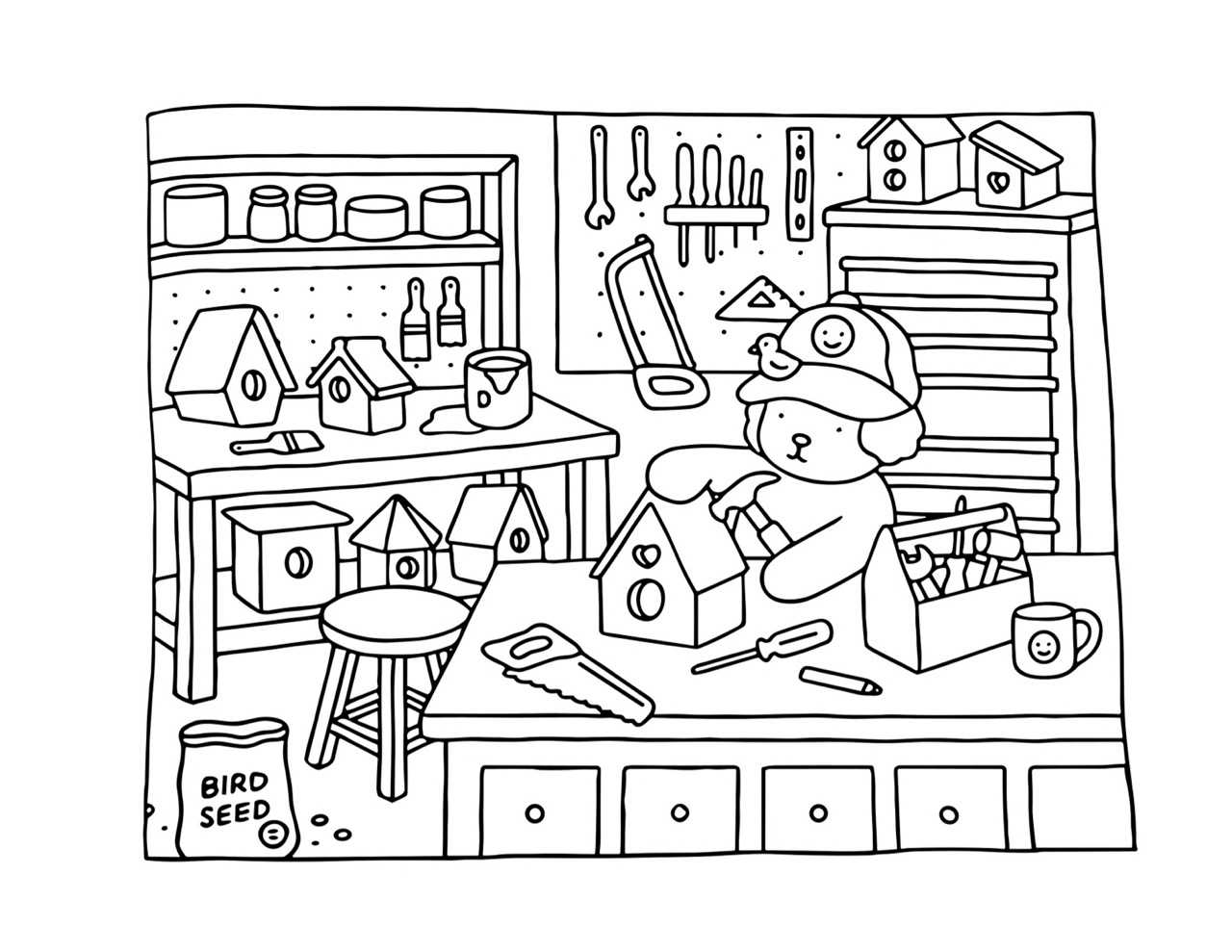 Desenho Bobbie Goods na oficina para colorir
