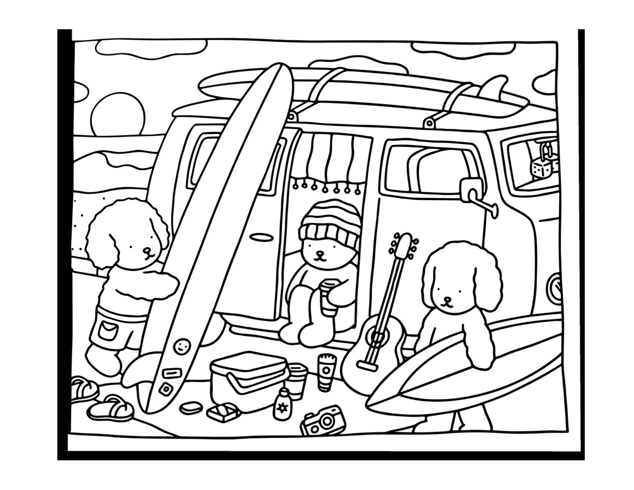 Desenho Bobbie Goods no parque de surf para imprimir