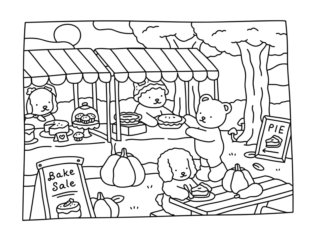 Desenho Bobbie Goods feira de doces para imprimir