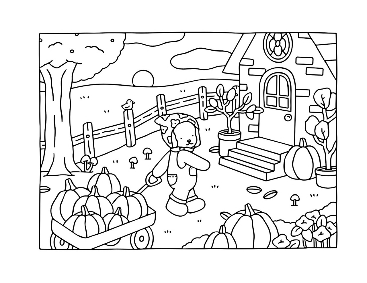 Desenho Bobbie Goods na fazenda para colorir