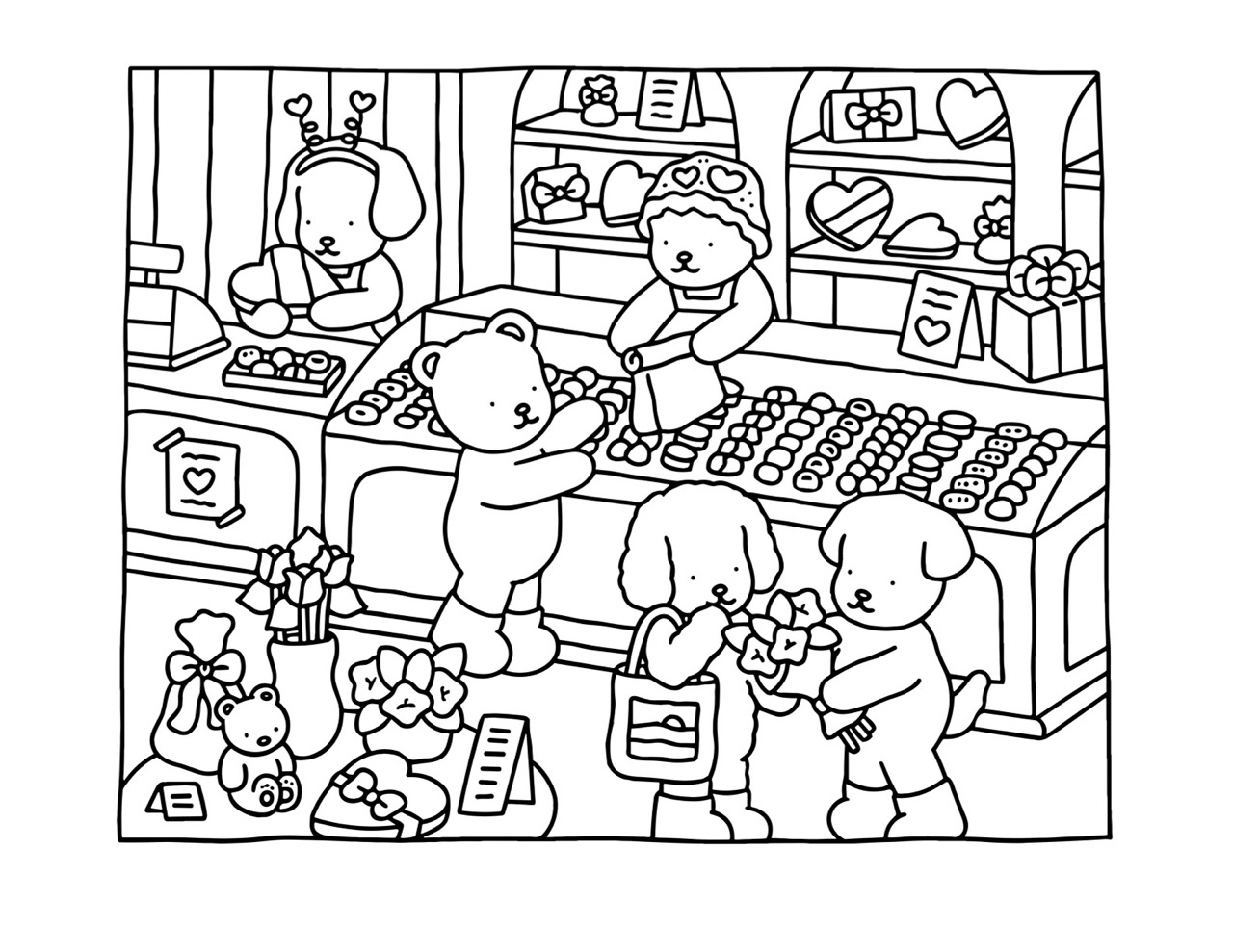 Desenho Bobbie Goods loja de doces para imprimir