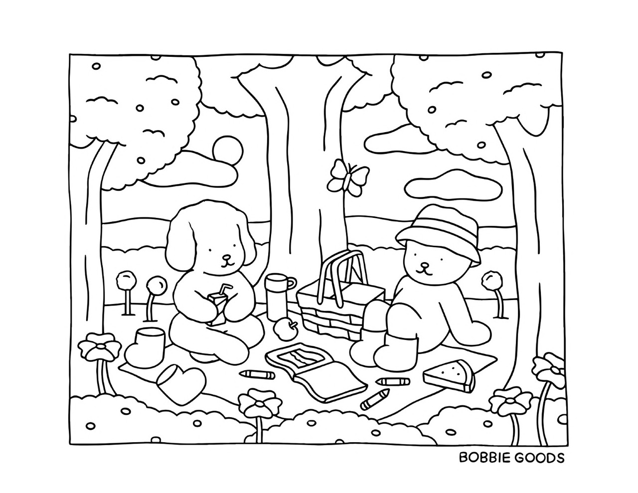 Desenho Bobbie Goods de piquenique para imprimir
