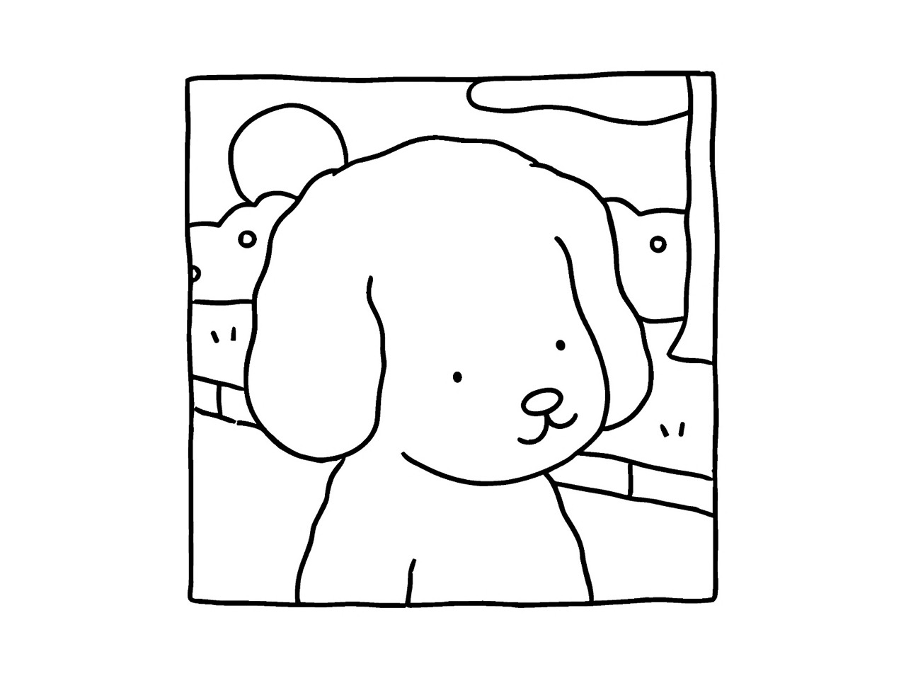 Desenho Bobbie Goods de um cachorro para imprimir