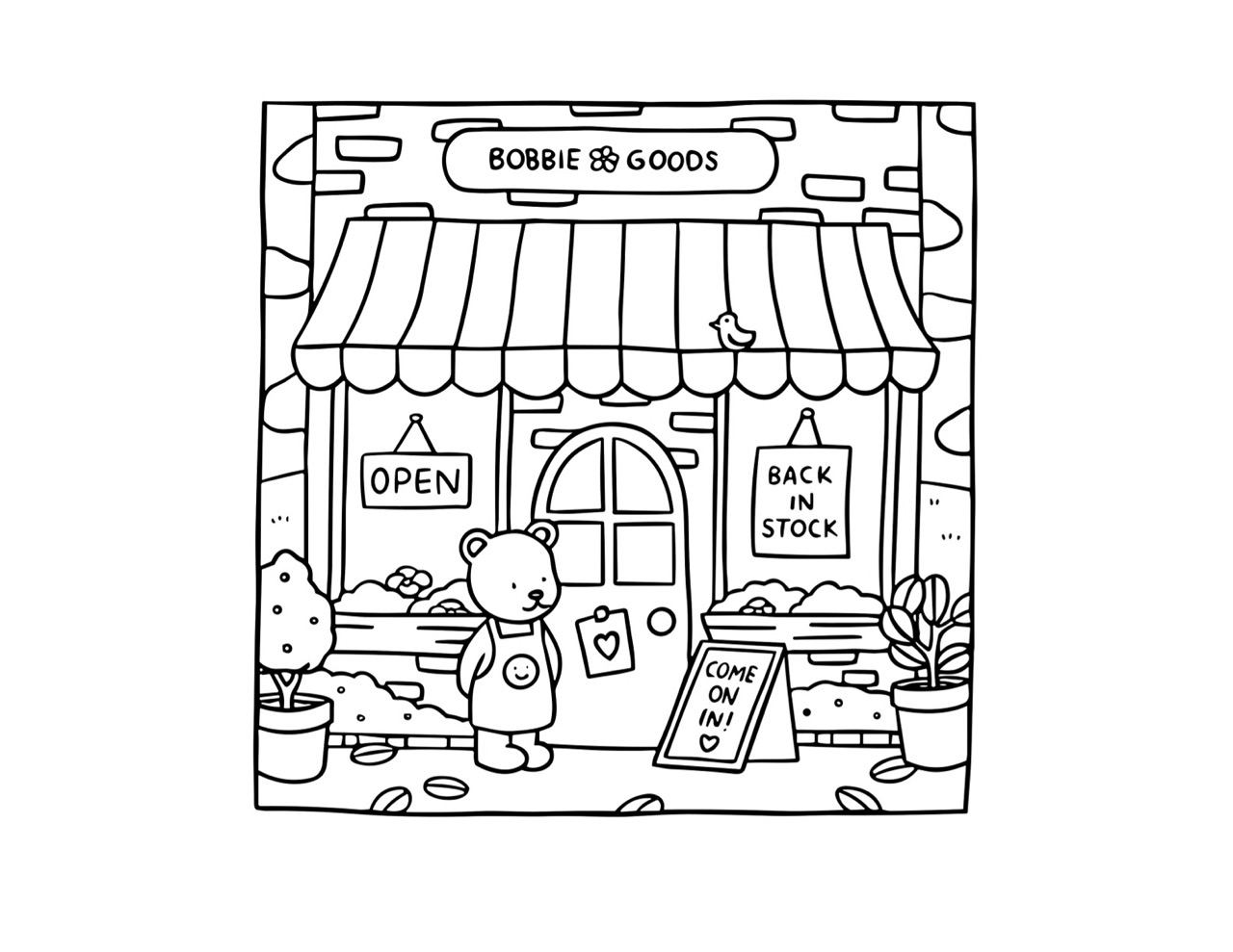 Desenho Bobbie Goods loja para imprimir