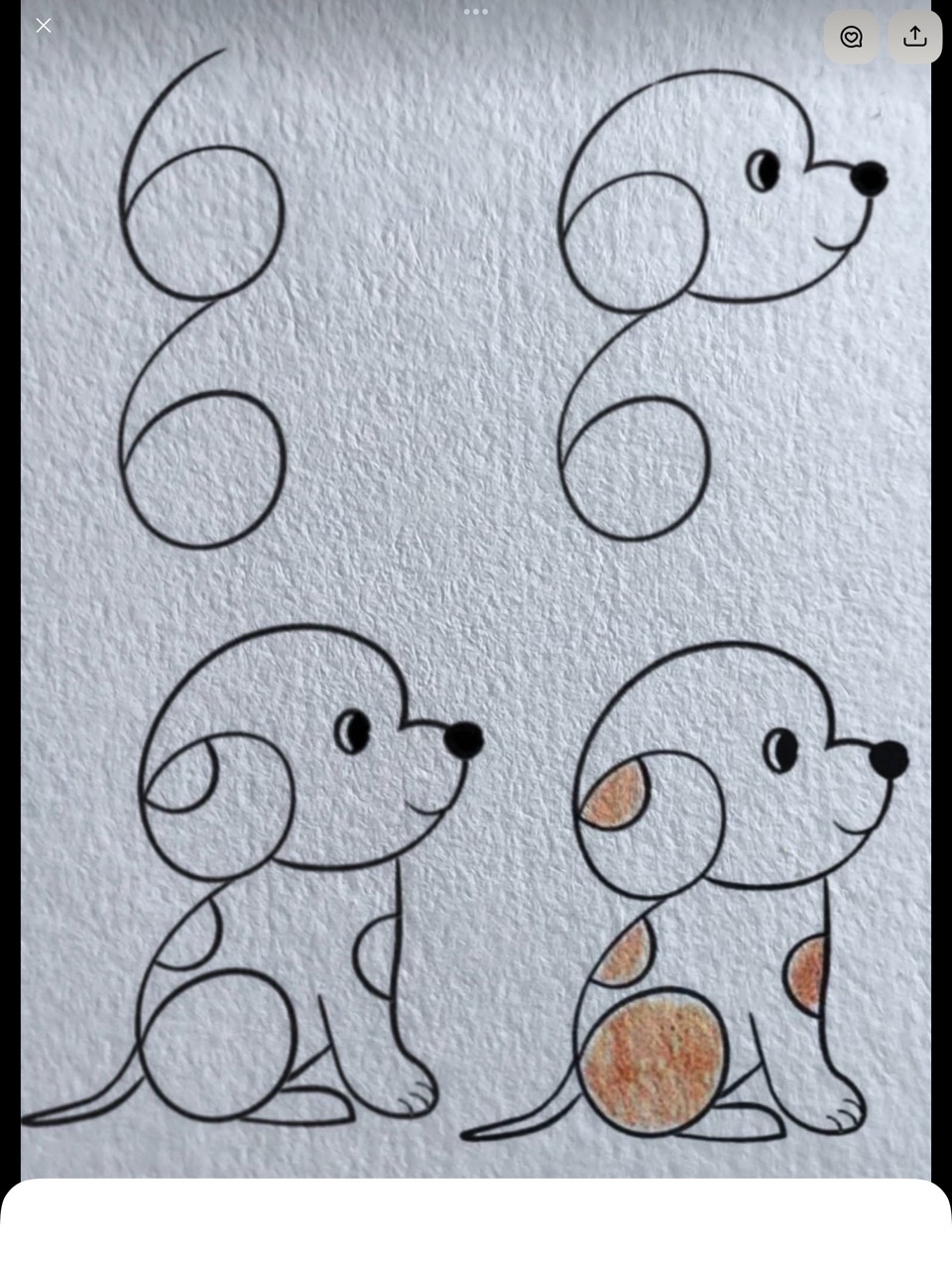 Desenhos Fáceis: Como desenhar um cachorro fofo a lápis