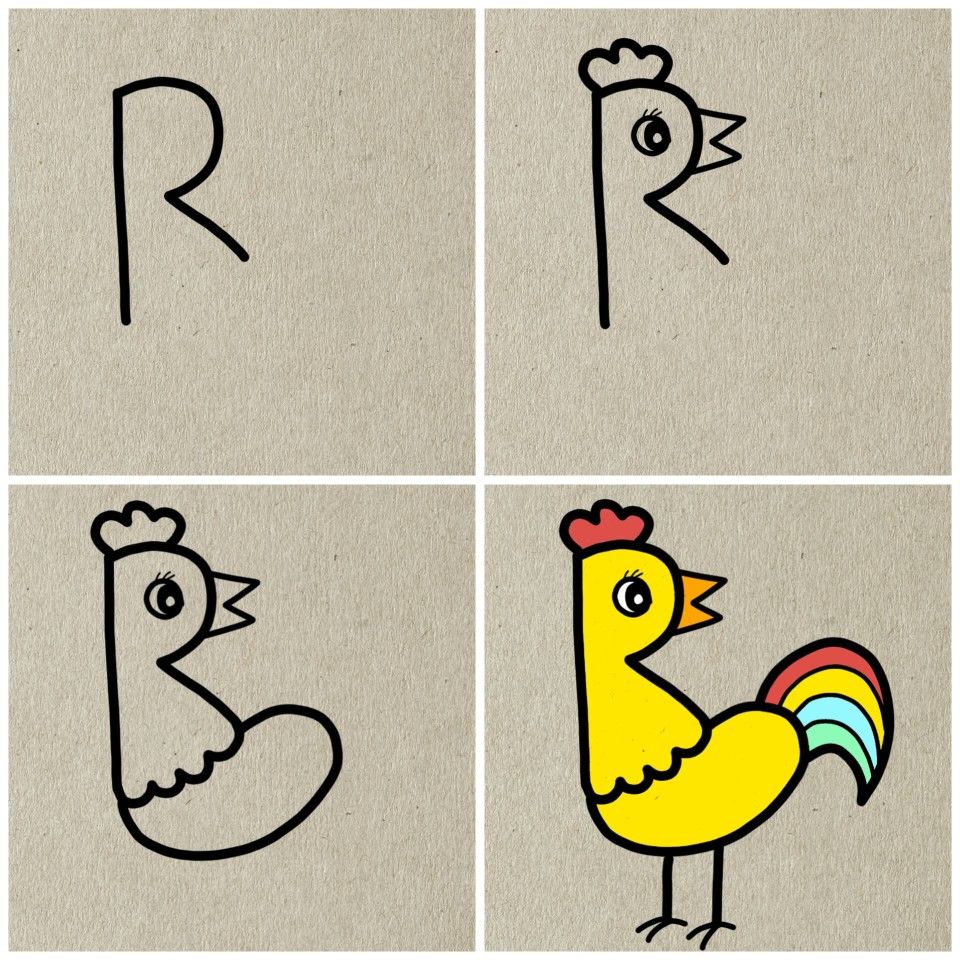 Desenhos Fáceis: Como desenhar uma galinha fofa a lápis