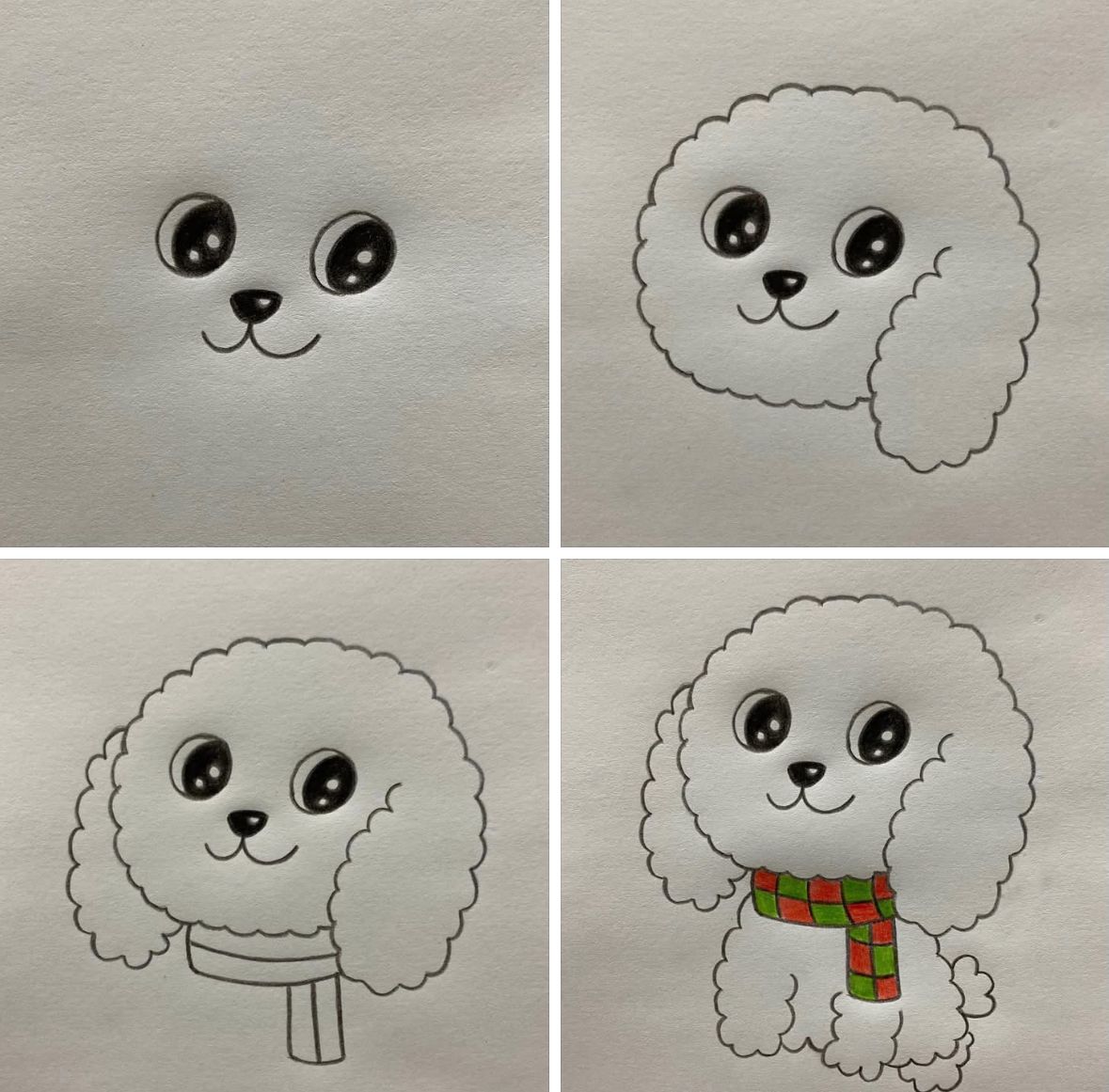 Desenhos Fáceis: Como desenhar um cachorro fofo a lápis