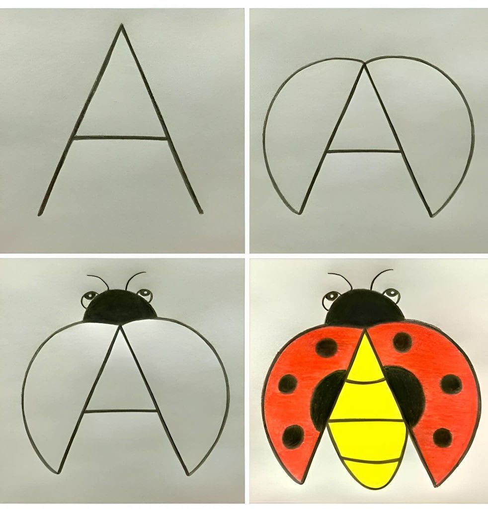 Desenhos Fáceis: Como desenhar uma Joaninha fofa