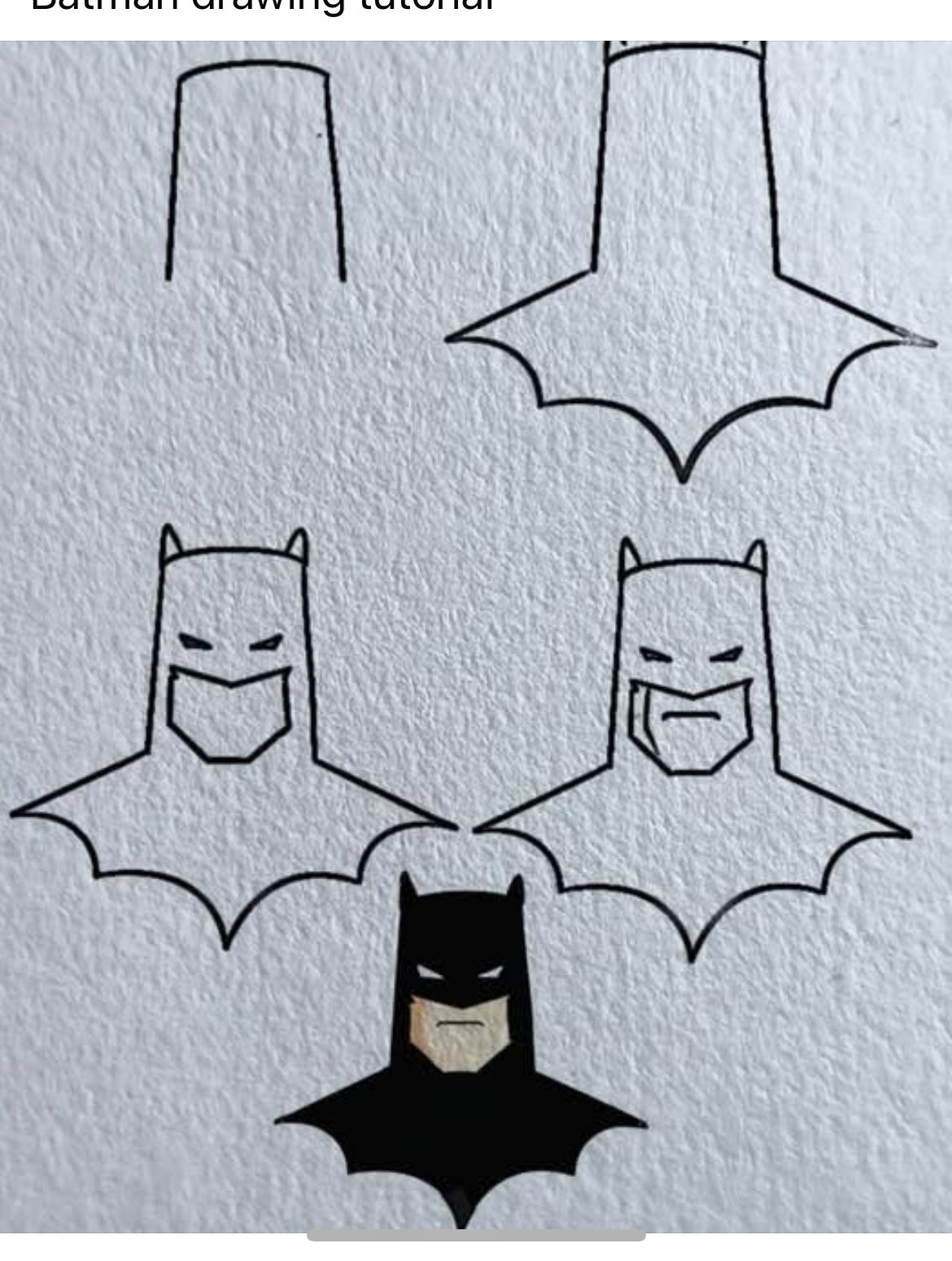 Desenhos Fáceis: Como desenhar o Batman a lápis