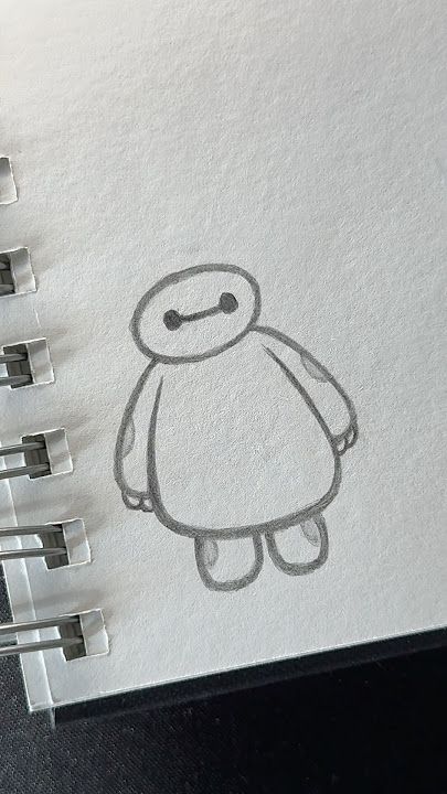 Desenhos Fofos: Baymax fofo para desenhar