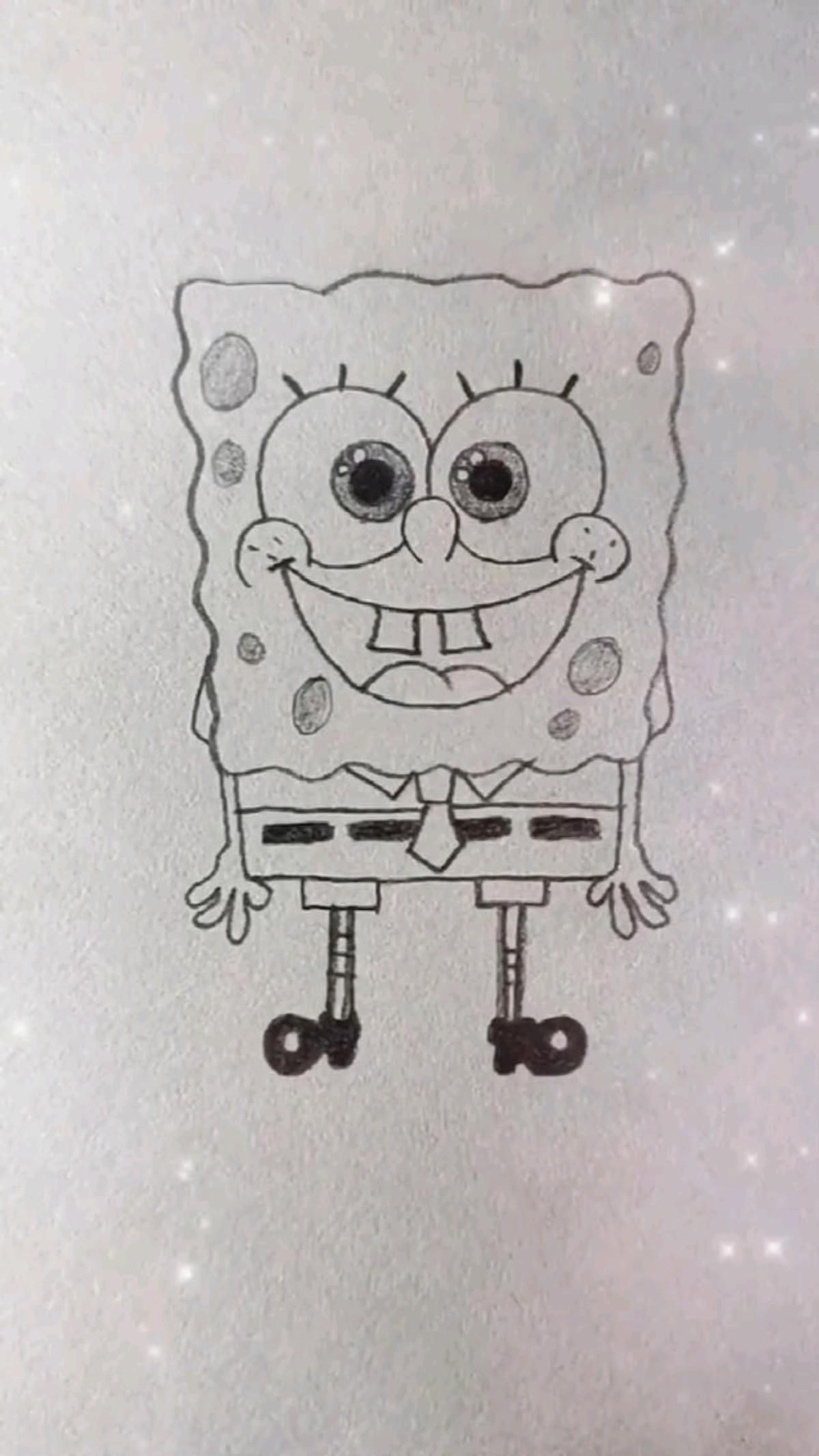Desenhos Fofos Bob Esponja para desenhar