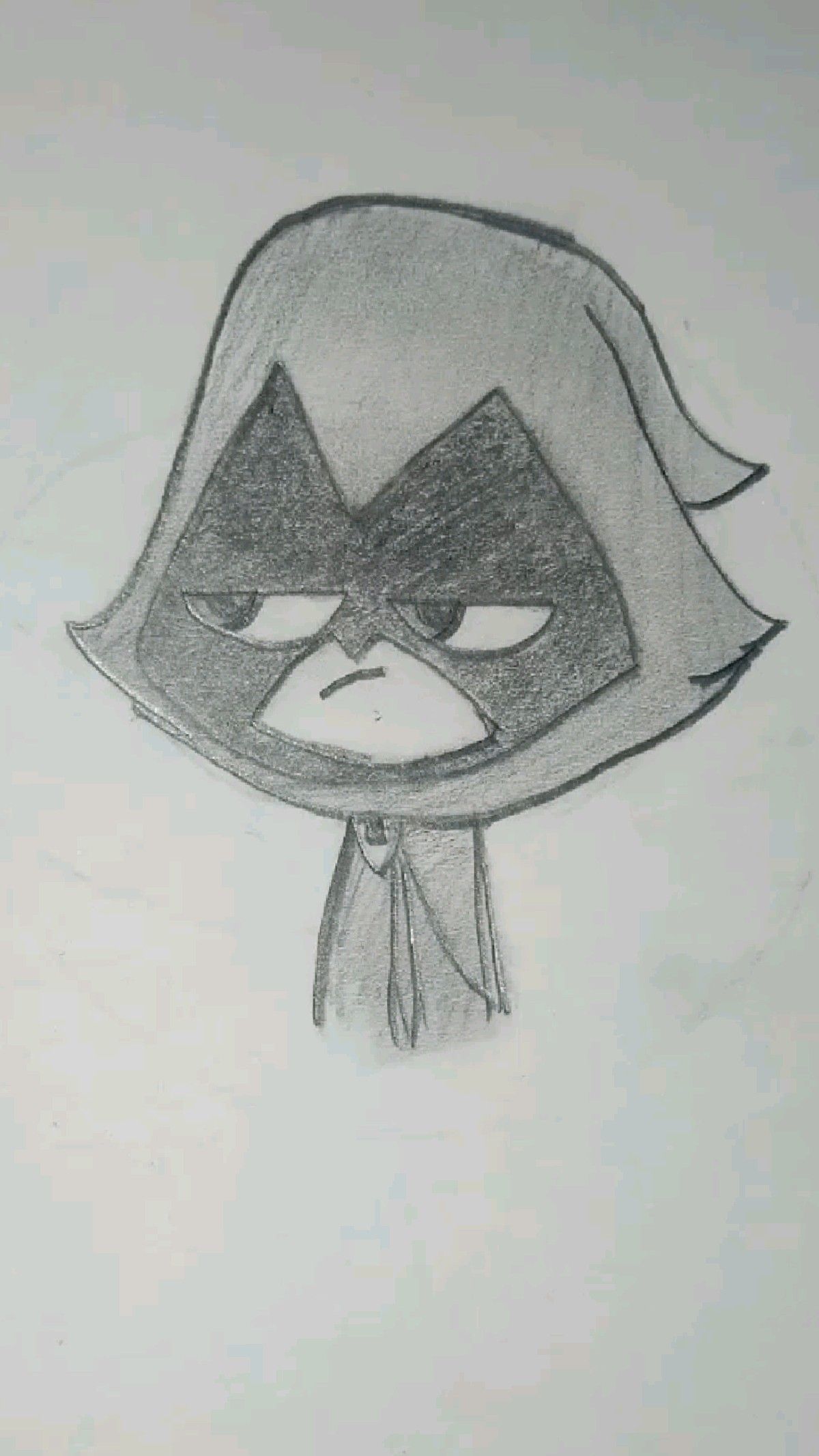 Desenhos Fofos: Desenho de Corvo estilo chibi simples
