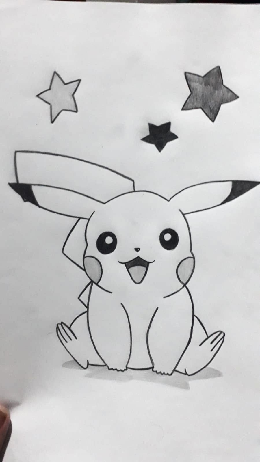 Desenhos Fofos: Pikachu fofo para desenhar
