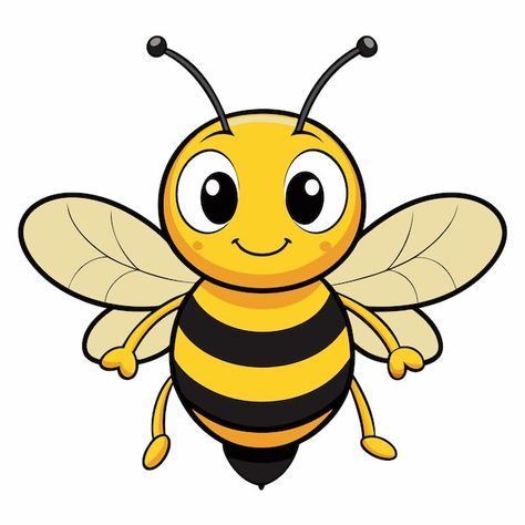 Desenhos de Abelha Abelha fofa sorridente para desenhar