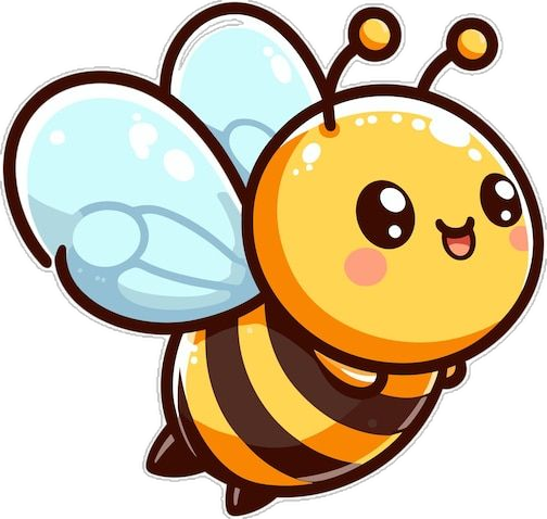 Desenhos de Abelha Abelha fofa voando para desenhar simples