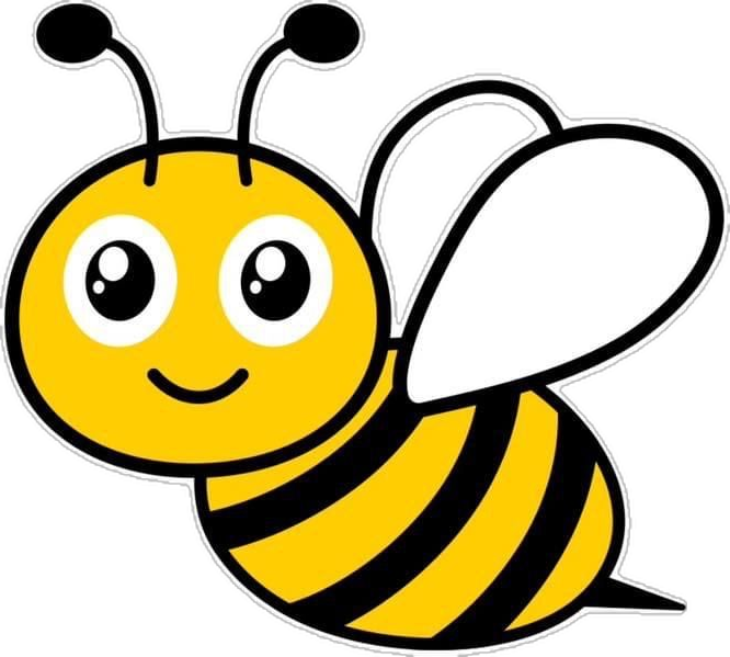 Desenhos de Abelha Abelha fofa sorrindo para desenhar simples