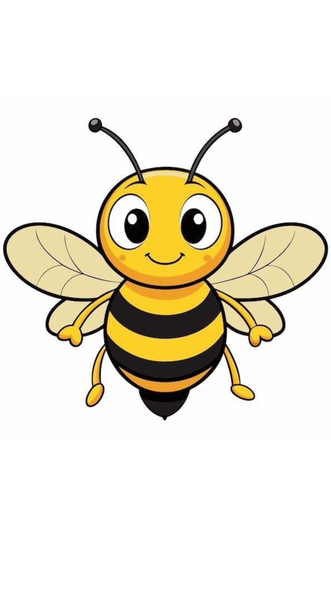 Desenhos de Abelha Abelha fofa sorridente para desenhar