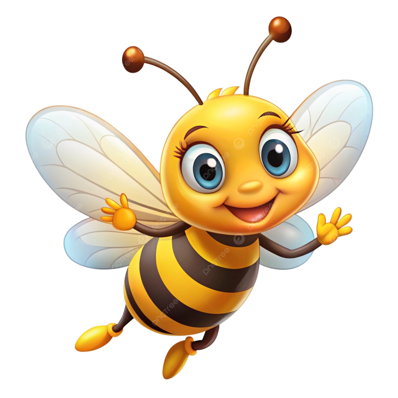 Desenhos de Abelha: Abelha fofa e alegre para desenhar