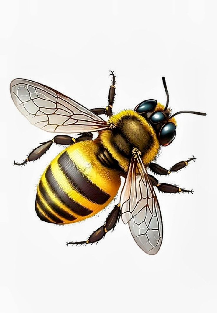 Desenhos de Abelha Abelha realista para desenhar fácil