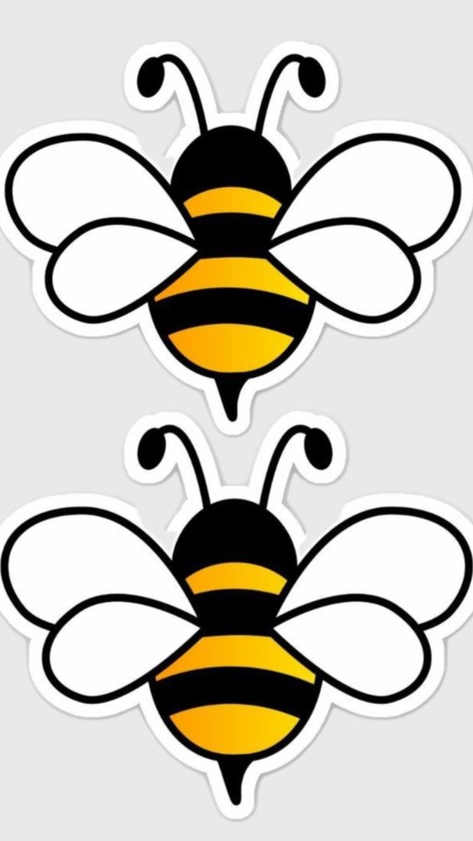 Desenhos de Abelha: duas abelhas fofas para desenhar simples