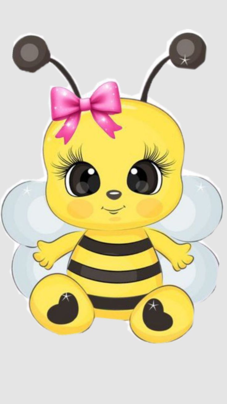 Desenhos de Abelha: Abelha fofa com laço para desenhar