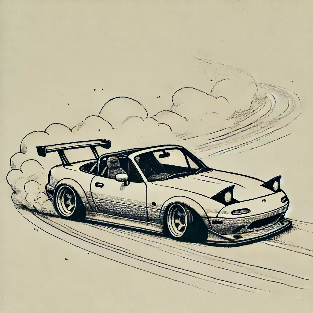 Desenho de Carro: Carro esportivo realista para desenhar