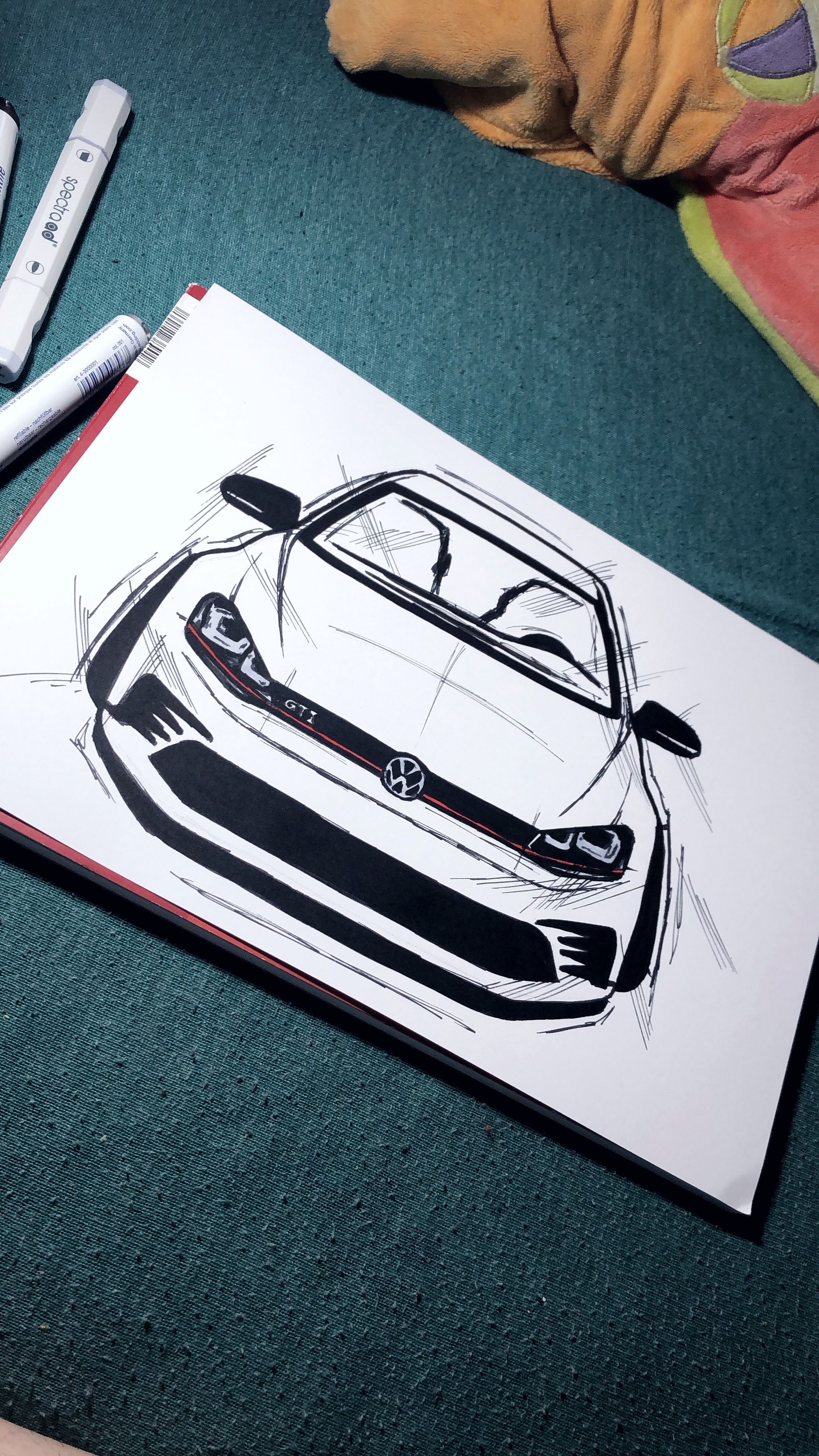 Desenho de Carro: Carro moderno a lápis para desenhar